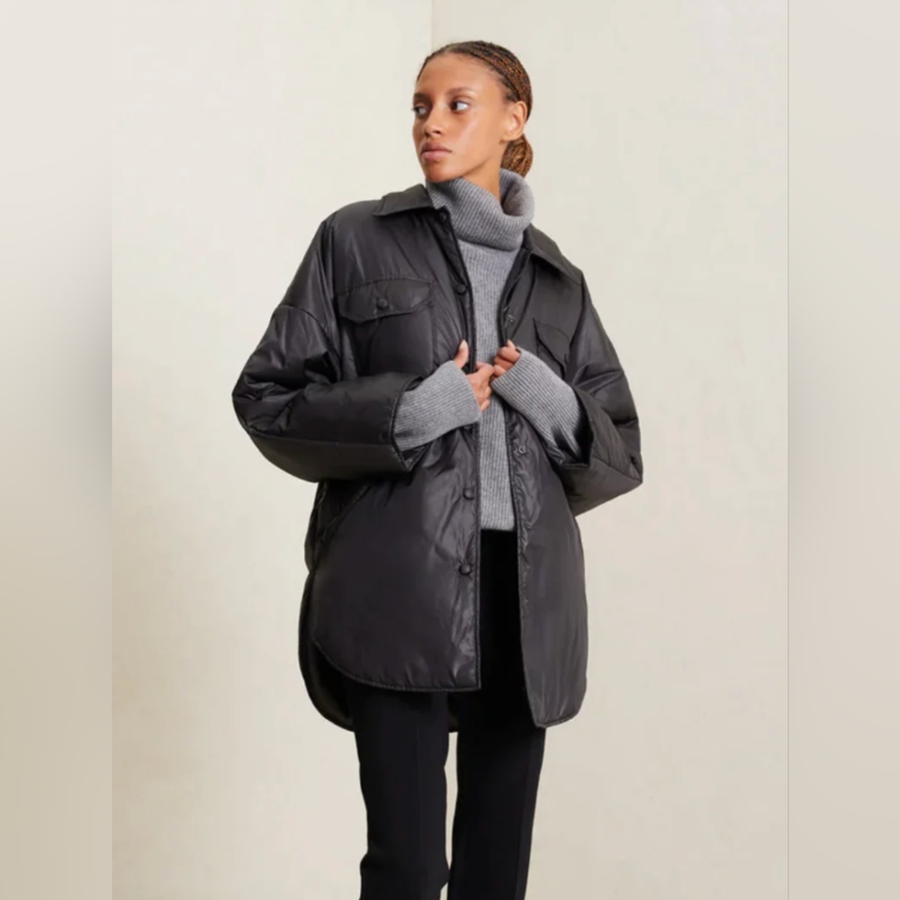 A.L.C. Shane Nylon Jacket in Black - Sz XL